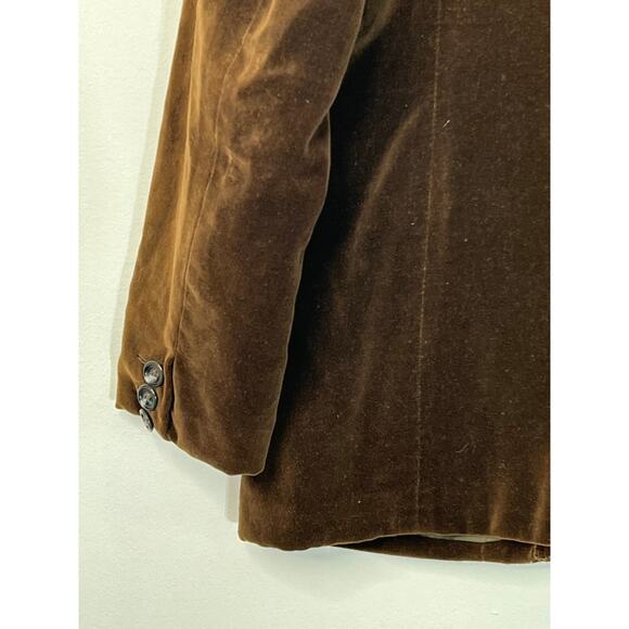 Vintage Butterfly for Prestige Brown Cotton Velvet 3 Pockets Blazer Jacket 12 - Picture 6 of 10